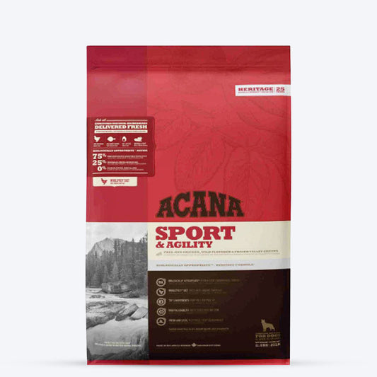 Acana Sport & Agility Dog Food - All Breeds - 11.4 kg - Heads Up For Tails